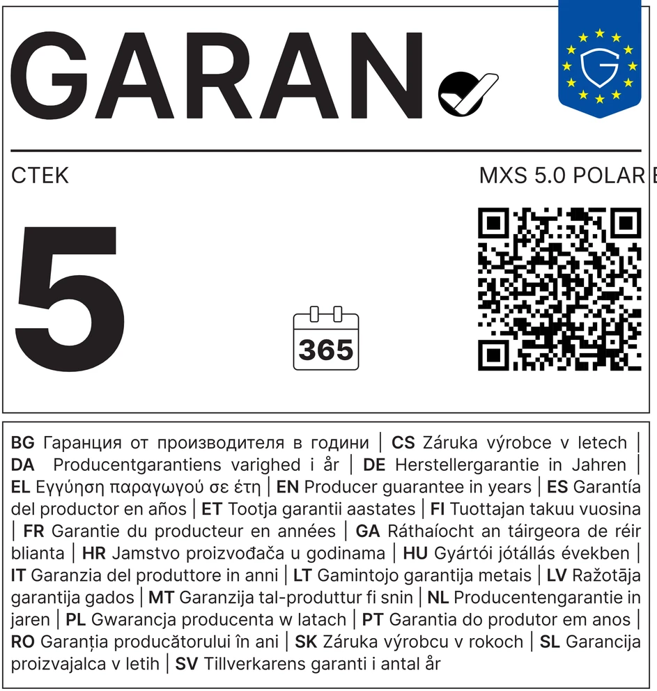 Akumuliatorių baterijų įkroviklis CTEK MXS 5.0 Polar