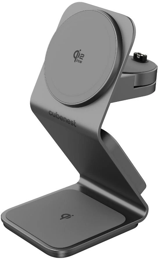 Cubenest 3-in-1 Qi 2.2 Wireless Magnetic Charger SQ314 for Garmin Watches