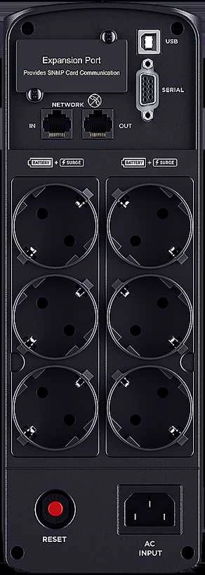 CyberPower | PFC sinusoidinių UPS serija | CP1350PFFLCD | 1350 VA | 880 W | 88 V | 144 V | NEMA 5-15P, 5 pėdų laidas