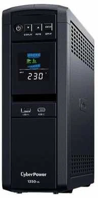 CyberPower | PFC sinusoidinių UPS serija | CP1350PFFLCD | 1350 VA | 880 W | 88 V | 144 V | NEMA 5-15P, 5 pėdų laidas