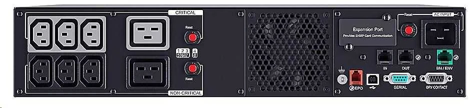 CYBERPOWER PR3000ERT2U 19i UPS 3000VA 2HE Sinewave PFC suderinamas Žalias Power LCD Ekranas USB valdymo programinė įranga SNMP lizdas