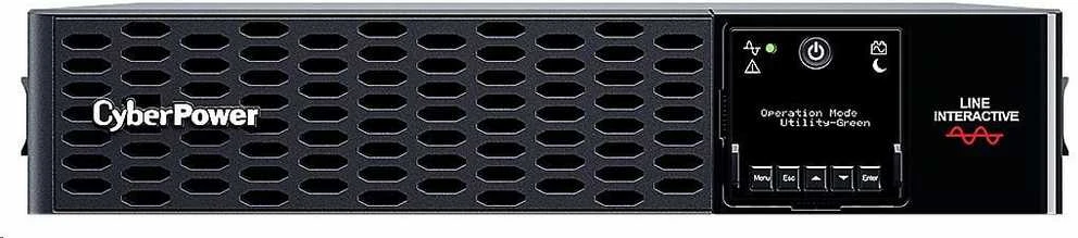 CYBERPOWER PR3000ERT2U 19i UPS 3000VA 2HE Sinewave PFC suderinamas Žalias Power LCD Ekranas USB valdymo programinė įranga SNMP lizdas