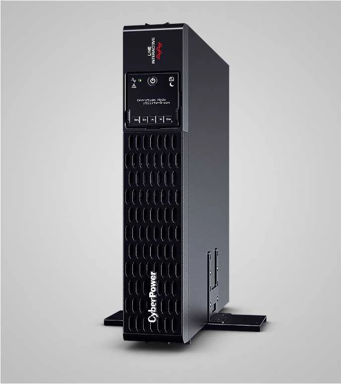 CYBERPOWER PR1500ERT2U 19i UPS 1000VA 2HE Sinewave PFC suderinamas Žalias Power LCD Ekranas USB valdymo programinė įranga SNMP lizdas