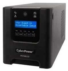 CYBERPOWER PR1000ELCD Line-Interactive 1000VA/900W Sinewave AVR LCD išvestis (8) IEC RS232 USB(HID) EPO SNMP EnergyStar