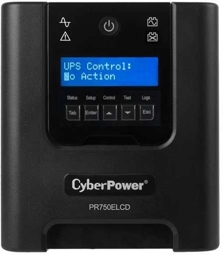 CYBERPOWER PR1500ELCD Line-Interactive UPS 1500VA/1350W Sinewave AVR LCD išvestis IEC RS232 USB HID EPO SNMP EnergyStar
