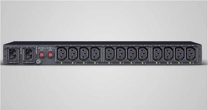 CyberPower ATS PDU komutuojamas 2xATS įvestis / 12xIEC išvestis PDU44004