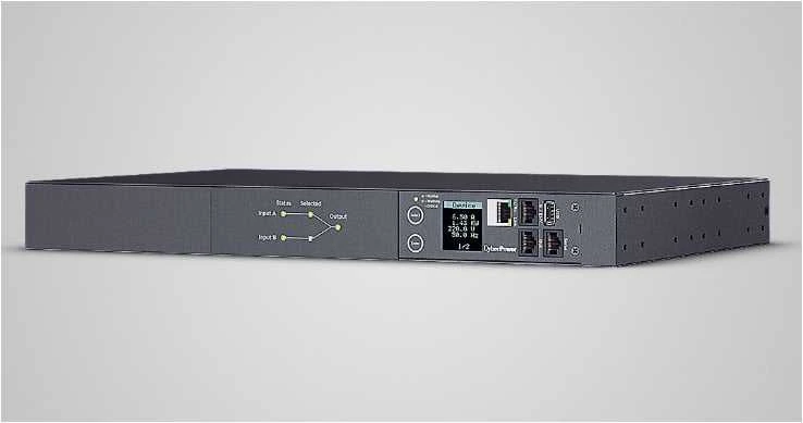 CyberPower ATS PDU komutuojamas 2xATS įvestis / 12xIEC išvestis PDU44004