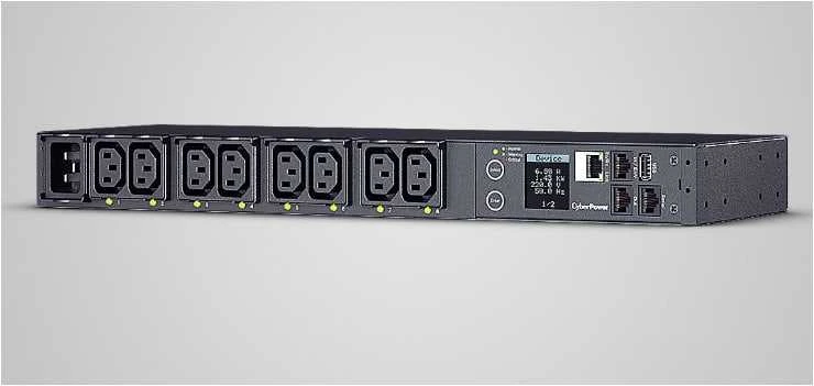 CyberPower PDU81005 maitinimo paskirstymo įrenginys 8 AC išvestis(ys / čių) 1U Juoda