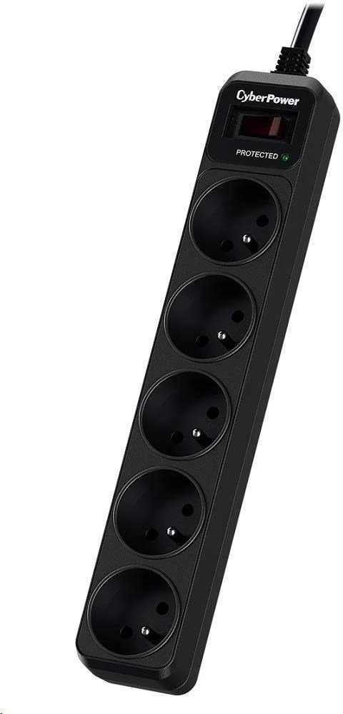 CyberPower Tracer III B0520SC0-FR surge protector Juodas 5 AC outlet(s) 200 - 250 V 1.8 m
