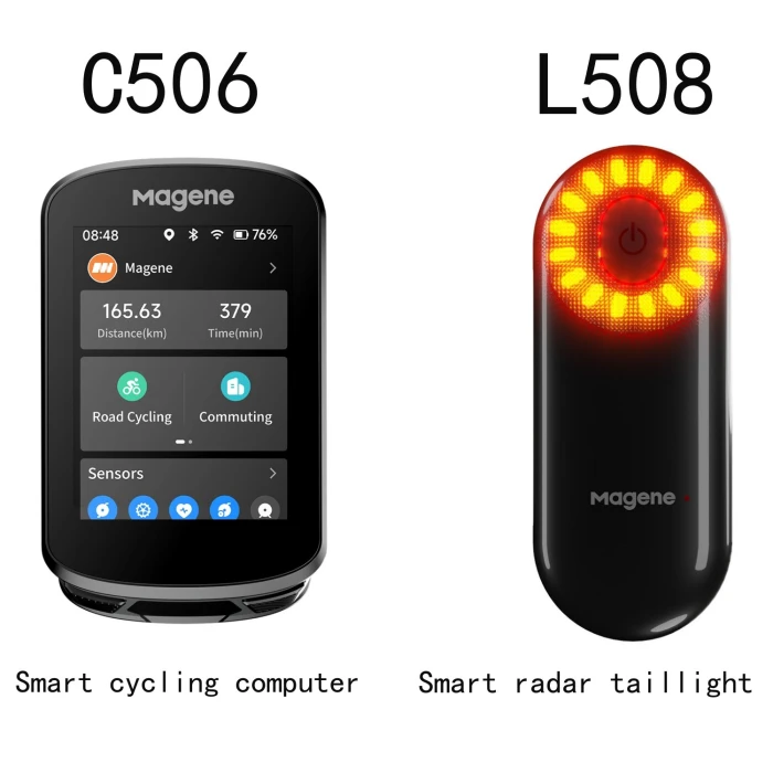 Dviračio kompiuteris Magene C506, GPS