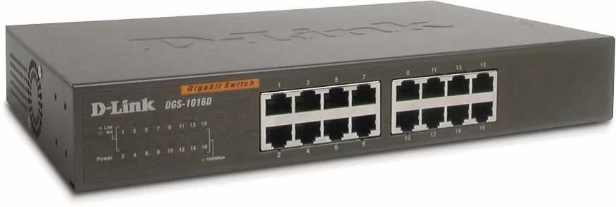 Šakotuvas D-Link DLINK 16xRJ45 10/100 nevaldomas 16 prievadų jungiklis 2 MB 100 MB, galima integruoti