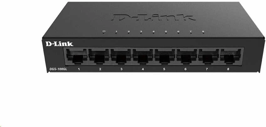 Šakotuvas D-LINK 8-Port Layer2 Gigabit šviesos jungiklis be IGMP