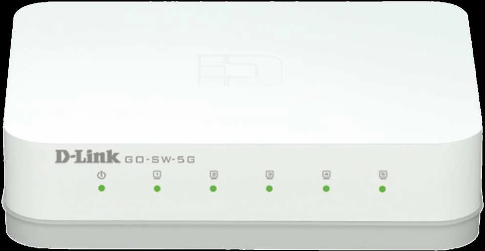 Šakotuvas D-Link GO-SW-5G tinklo komutatorius Ne-valdomas Juoda