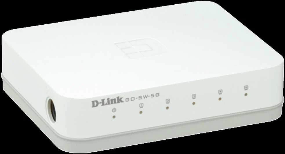 Šakotuvas D-Link GO-SW-5G tinklo komutatorius Ne-valdomas Juoda