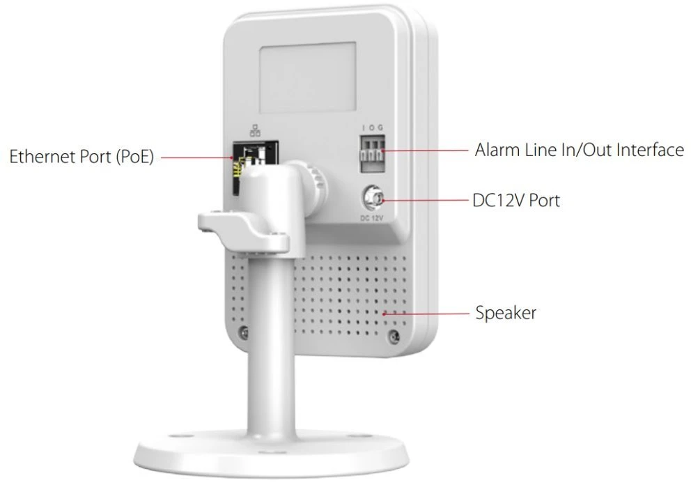 Dahua IP KAMERA C4K-P-0280B Cube K1 Wi-Fi - 3.7 Mpx 2.8 mm GALVUTĖ