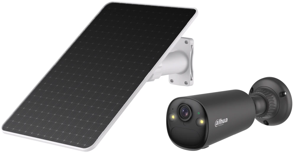 SAULĖS ENERGIJOS IP KAMERA, LAUKO RINKINYS/BF8CA-0210B-XL/M0508 APOLLO BULLET C1 Wi-Fi 6, išmanusis dvigubas apšvietimas - 8 Mpx 2.1 mm DAHUA