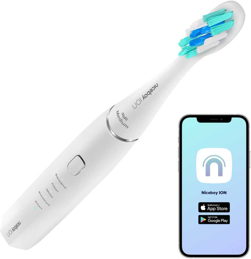 Dantų šepetėlis Niceboy ION SmartSonic balta