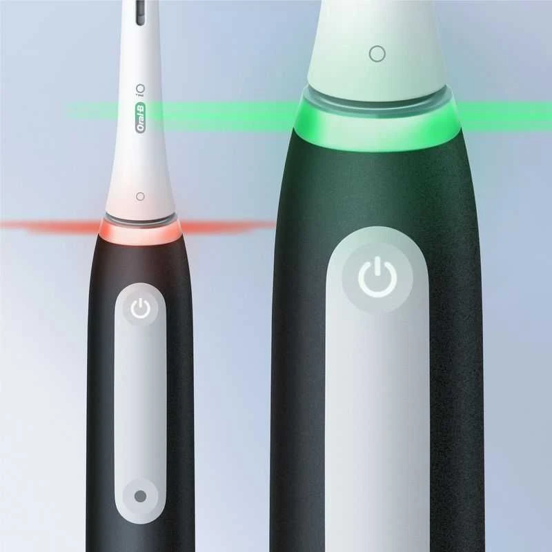 Braun iOG3d.2i6.2K Oral-B iO3 Elektrinis Dantų Šepetėlis Matt Juodas/Ice Mėlyna Duo Pack Edition