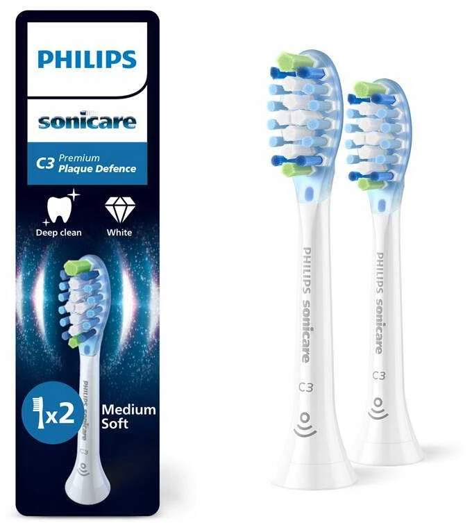 Philips Sonicare Premium Plaque Defence 2 dalių šepetėlių galvučių pakuotė HX9042/87