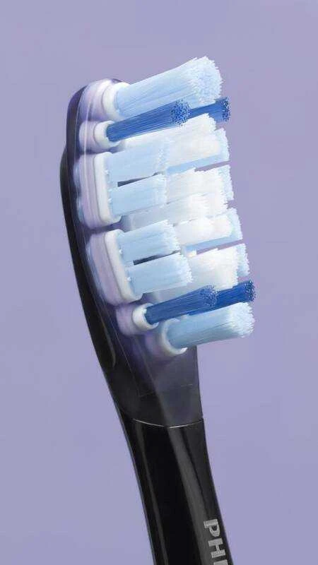 2 dalių šepetėlių galvučių pakuotė Philips Sonicare Premium Gum Care HX9052/88, juodos spalvos