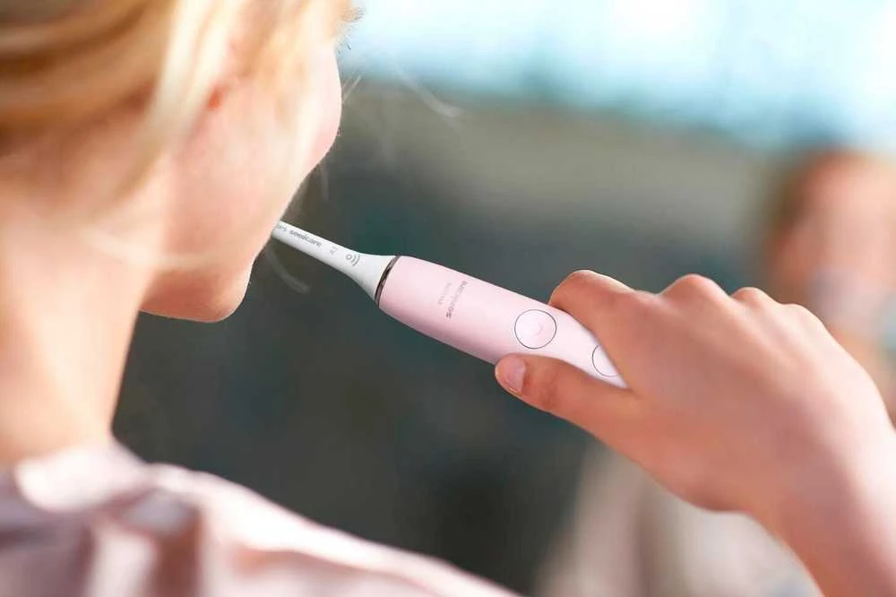 Elektrinis dantų šepetėlis Philips Sonicare DiamondClean 9000 HX9911/21, Rožinis