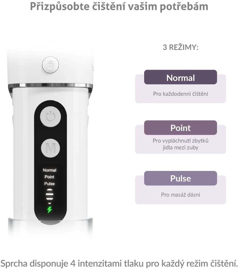 „TrueLife AquaFloss Mini M50“ – burnos irigatorius – baltas