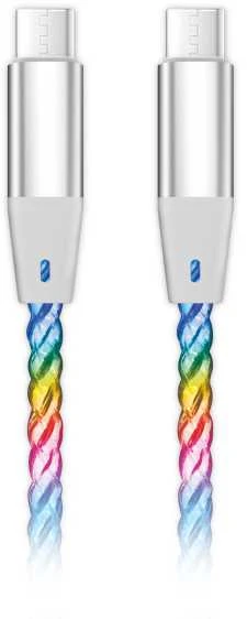 Data cable ALIGATOR POWER 3A 65W, USB-C/USB-C, 1.2m luminous