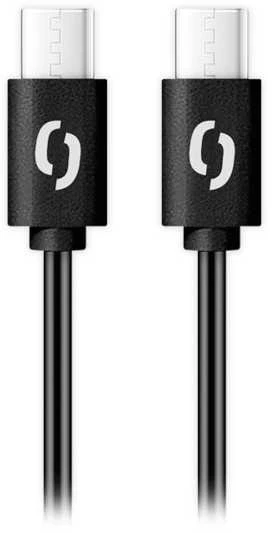 Data cable ALIGATOR POWER 65W, USB-C/USB-C 3A, 2.5m juodas