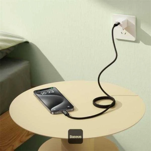 Baseus Tungsten Gold įkrovimo kabelis USB-C į USB-C 100 W 1 m (juodas)