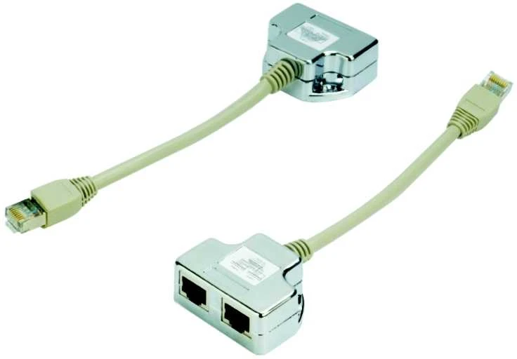 DATACOM "Y" adapter STP CAT5E PC / PC+PC