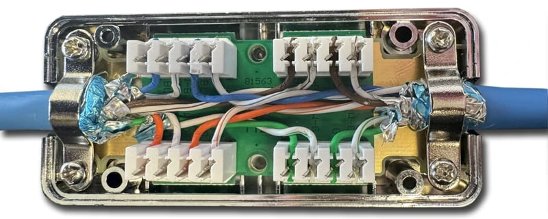 DATACOM STP CAT6A Notch Connector LSA Sidabrinis