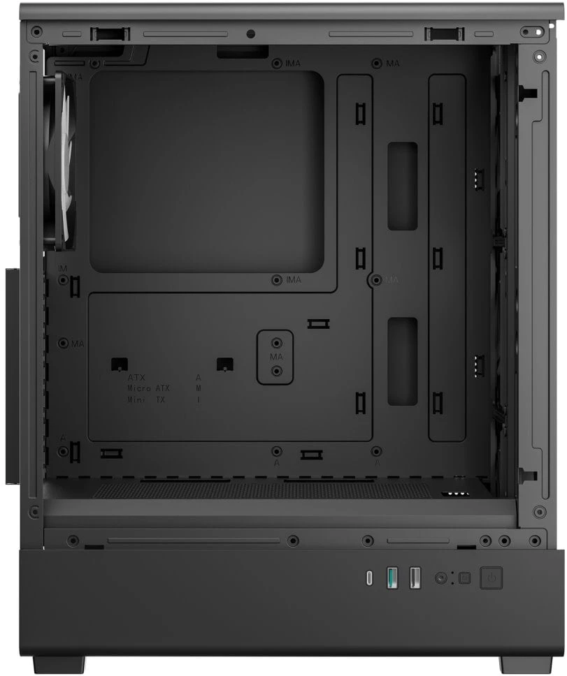 Deepcool Case | CC550 4F | Mid Tower | ATX PS2 (maksimalus ilgis: 180 mm) | Juodas