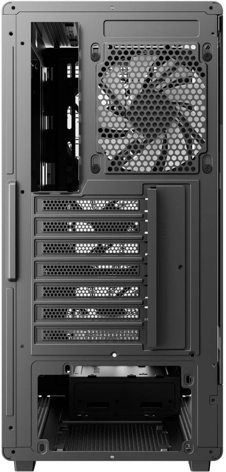 Deepcool Case | CC550 4F | Mid Tower | ATX PS2 (maksimalus ilgis: 180 mm) | Juodas