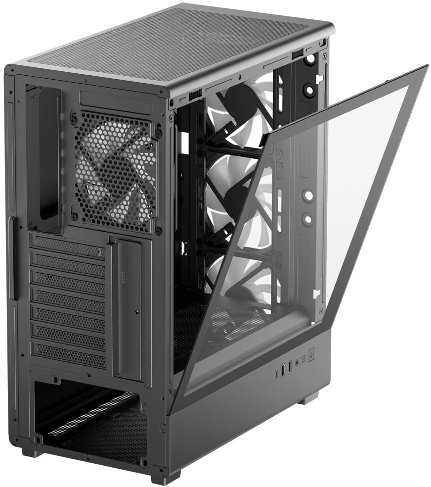 Deepcool Case | CC550 4F | Mid Tower | ATX PS2 (maksimalus ilgis: 180 mm) | Juodas