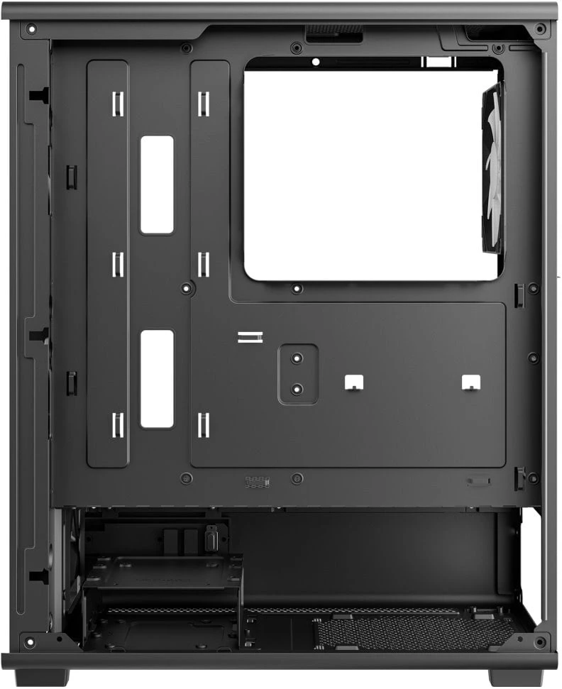 Deepcool Case | CC550 4F | Mid Tower | ATX PS2 (maksimalus ilgis: 180 mm) | Juodas