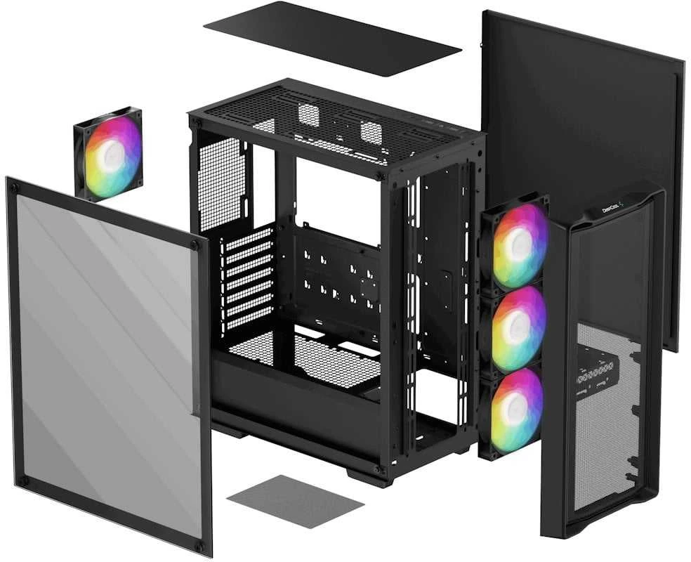 „Deepcool CC560 MESH V2“ | Juodas | Vidutinio dydžio bokštas | ATX PS2