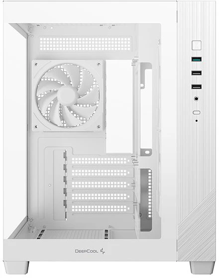 Deepcool korpusas | CG330 3F WH | Micro ATX | Baltas
