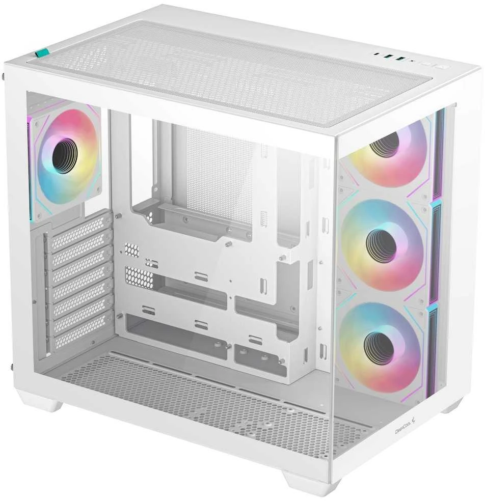 Deepcool CG530 4F WH | Mid Tower | Baltas