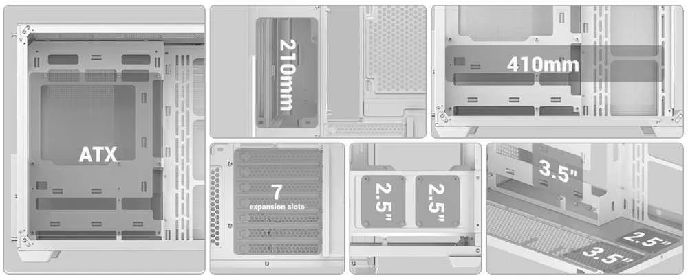Deepcool CG530 4F | Juodas | Vidutinio dydžio bokštas | ATX PS2