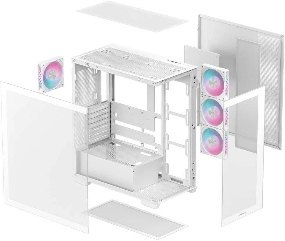Kompiuterio korpusas Deepcool CG580 4F WH | Baltas | Mid tower