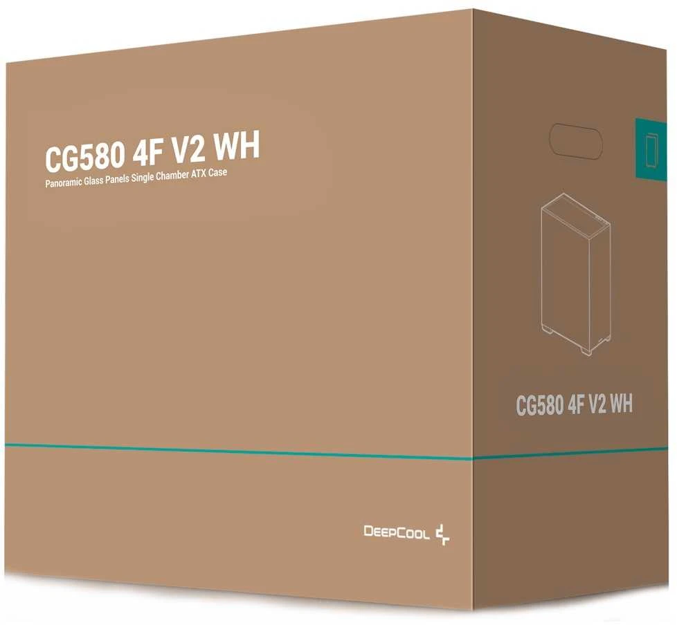 DeepCool CG580 4F V2 Midi Tower Baltas
