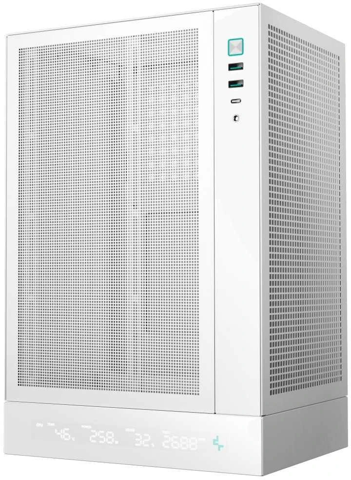 „Deepcool“ žaidimų kompiuterio korpusas | CH170 DIGITAL | Baltas | Mini ITX | ATX PS2
