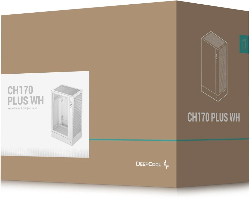 DeepCool CH170 PLUS WH Tower Baltas