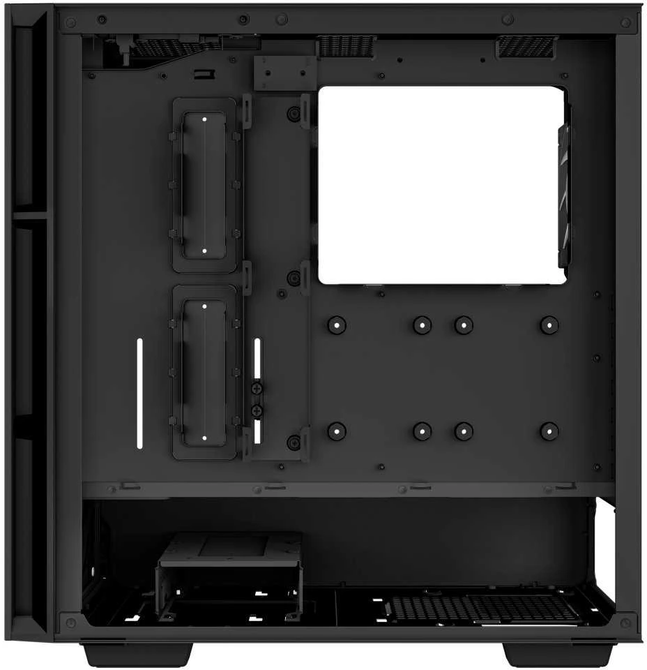 Kompiuterio Korpusas - DeepCool CH560 Midi Tower su Grūdintu Stiklu ir Multi-Spalviniu Apšvietimu Juodas