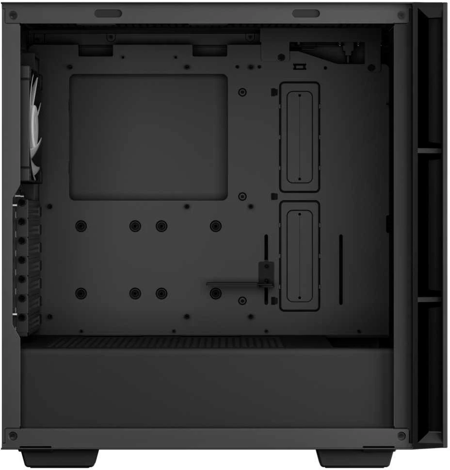 Kompiuterio Korpusas - DeepCool CH560 Midi Tower su Grūdintu Stiklu ir Multi-Spalviniu Apšvietimu Juodas