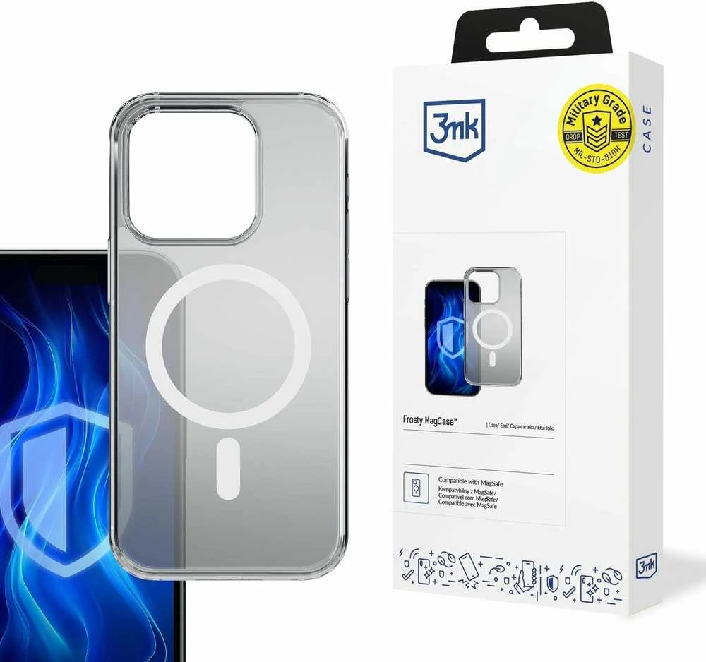 3mk Frosty MagCase Baltas dėklas Apple iPhone 12 Pro Max - baltas
