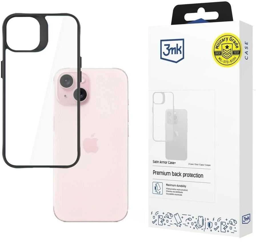 Dėklas 3mk Satin Armor Case+ Apple iPhone 15