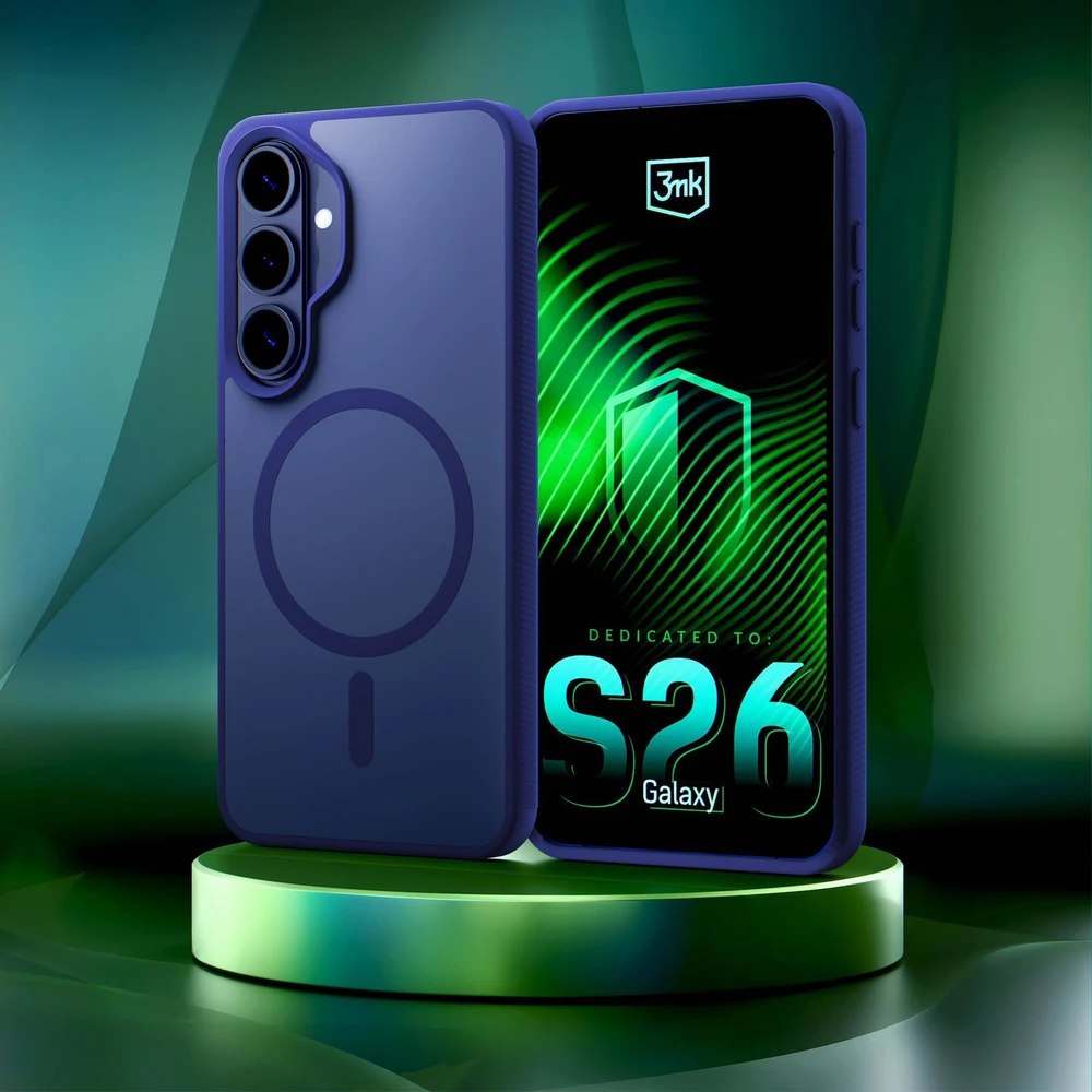Dėklas 3MK Smoke MagCase do Samsung Galaxy S26 mėlyna