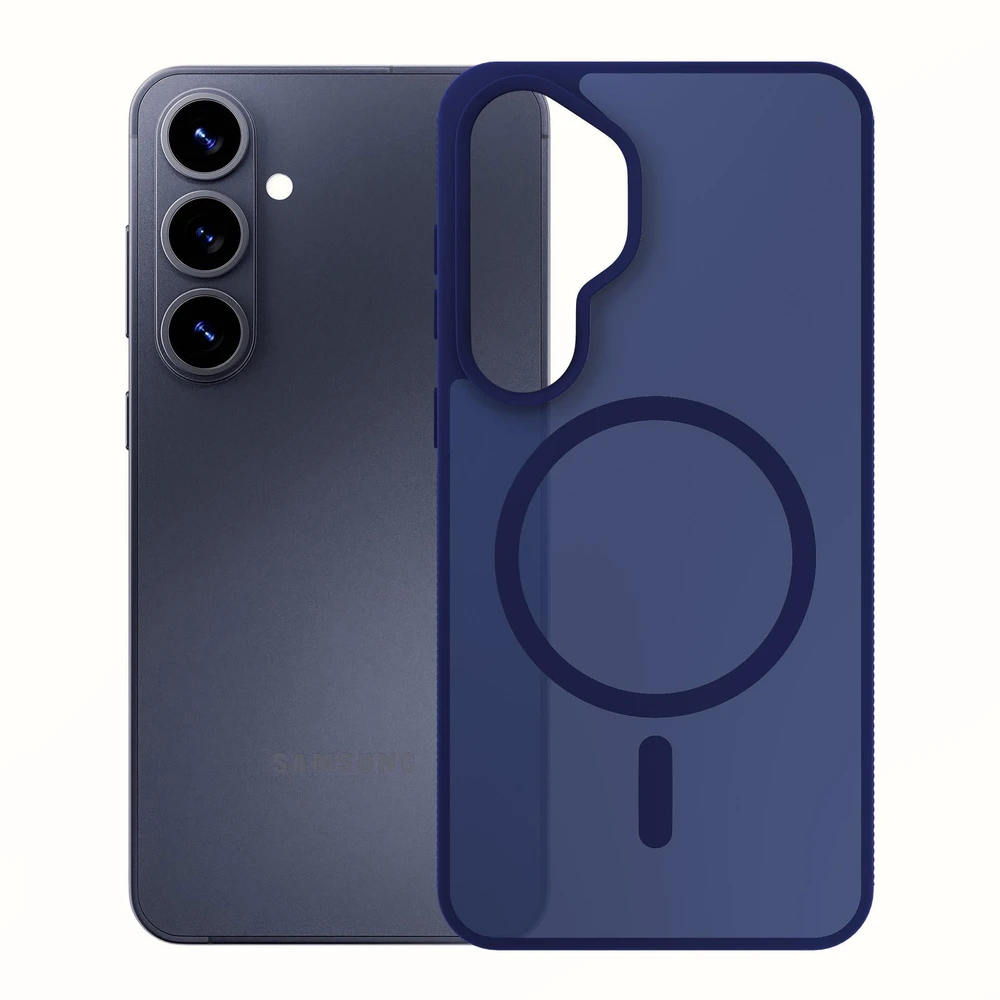 Dėklas 3MK Smoke MagCase do Samsung Galaxy S26 mėlyna