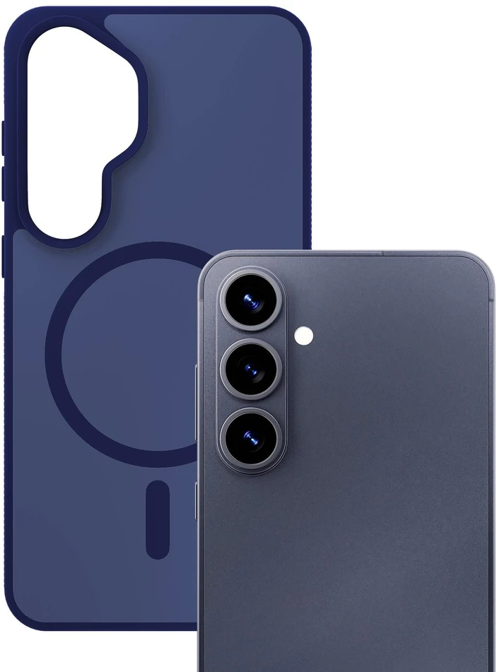 Dėklas 3MK Smoke MagCase do Samsung Galaxy S26 mėlyna